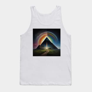 Echoes of the Cosmic Voyage #PinkFloydArt Tank Top